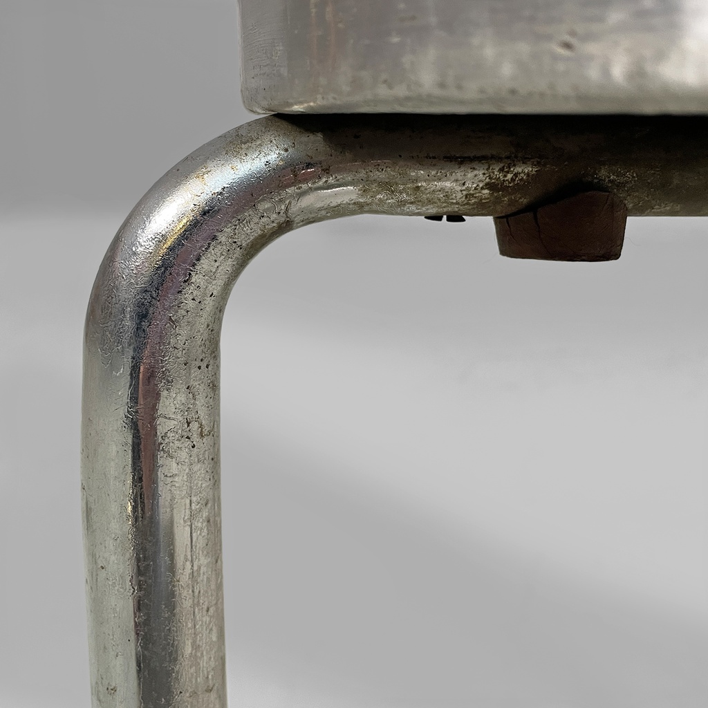 Sgabello in metallo e formica, 1960 ca.