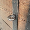 Cassa in legno e metallo, 1930 ca.