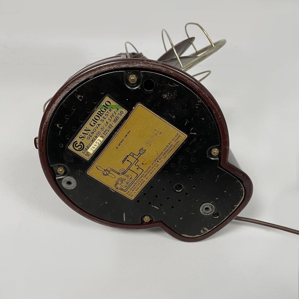 Ventilatore da tavolo di elettrodomestici San Giorgio, 1960 ca.