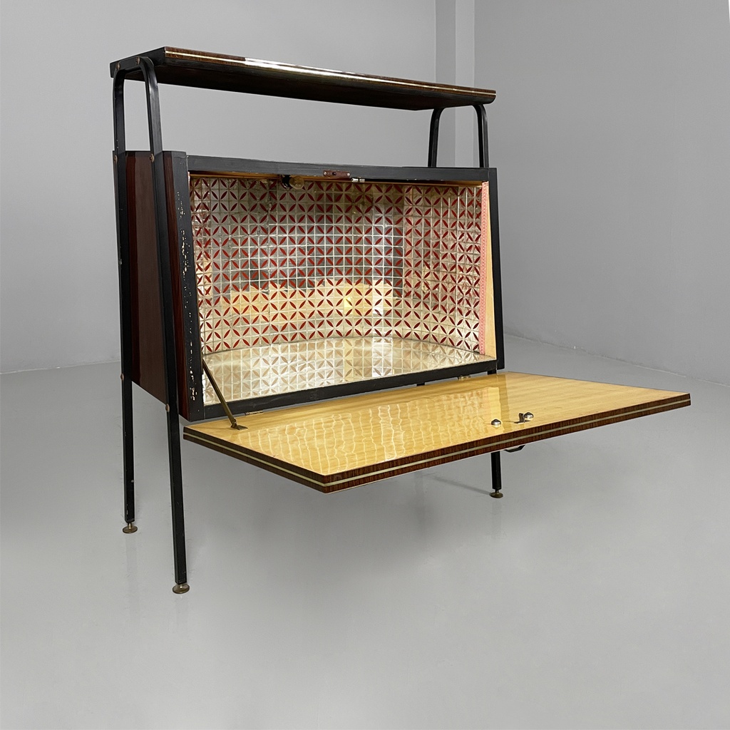 Mobile bar in legno, 1950 ca.