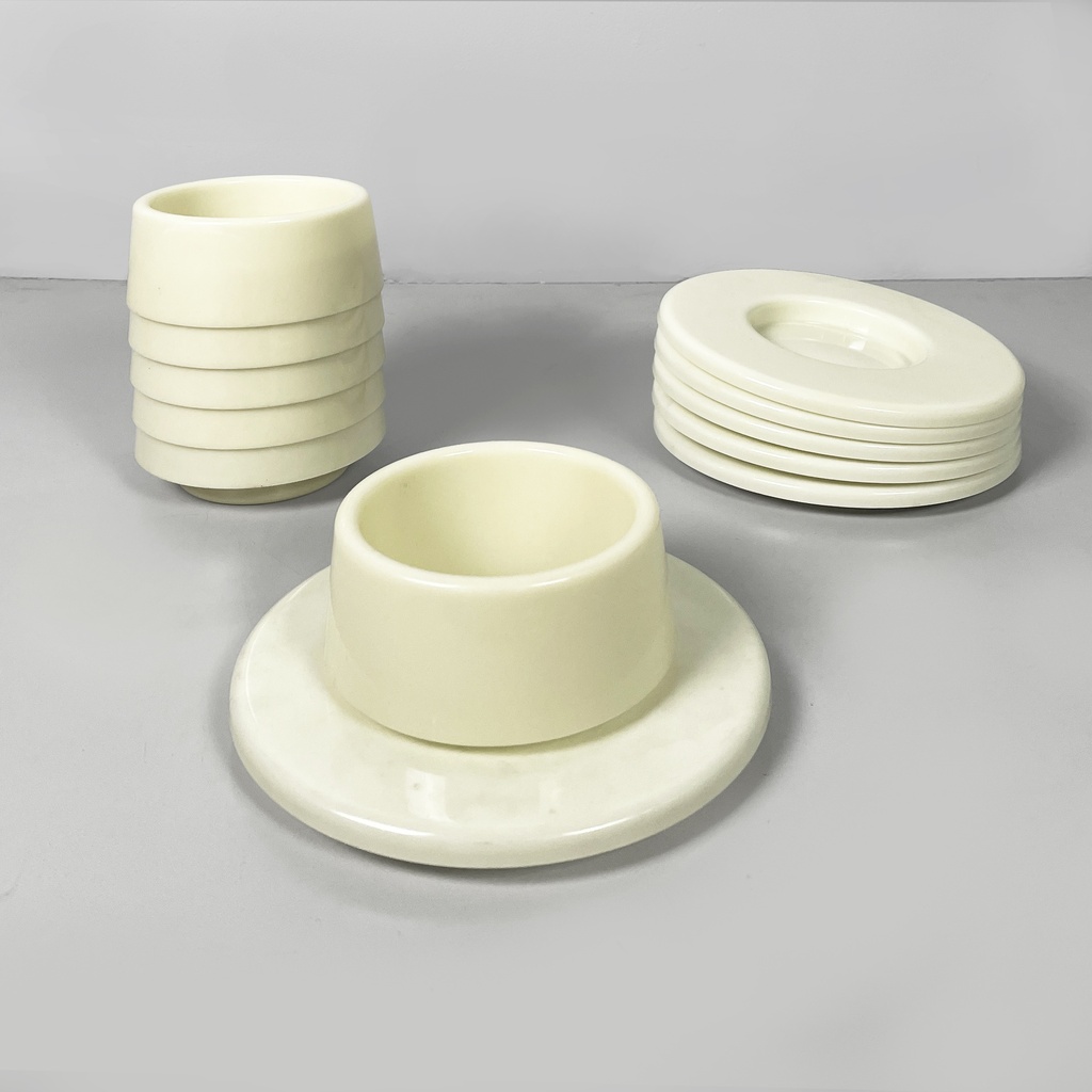 Ciotole e piatti da tavola di Angelo Mangiarotti, 1970 ca.