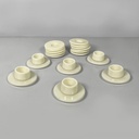 Tazzine e piattini di Angelo Mangiarotti, 1970 ca.