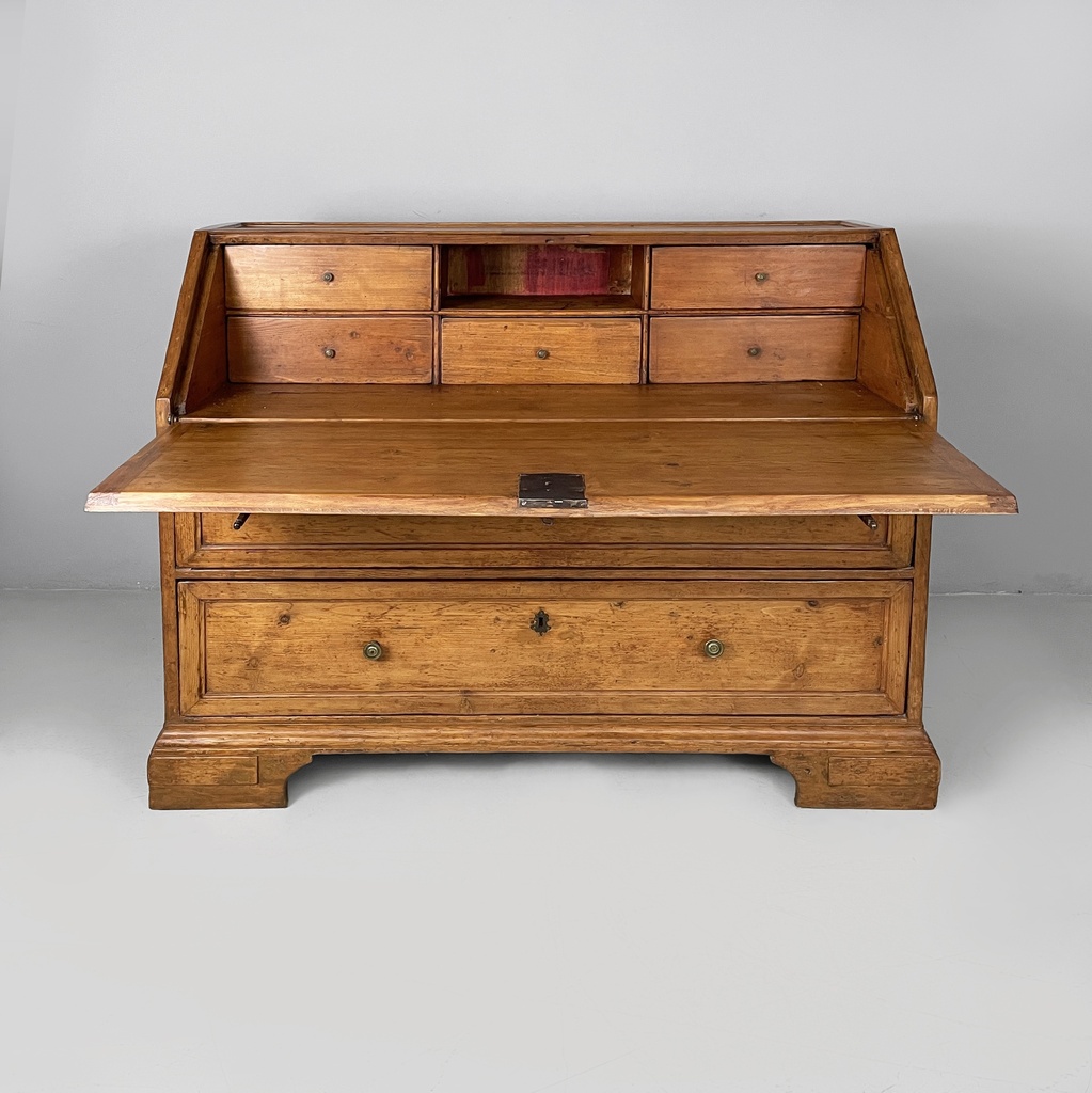 Credenza a ribalta in legno, 1930 ca.