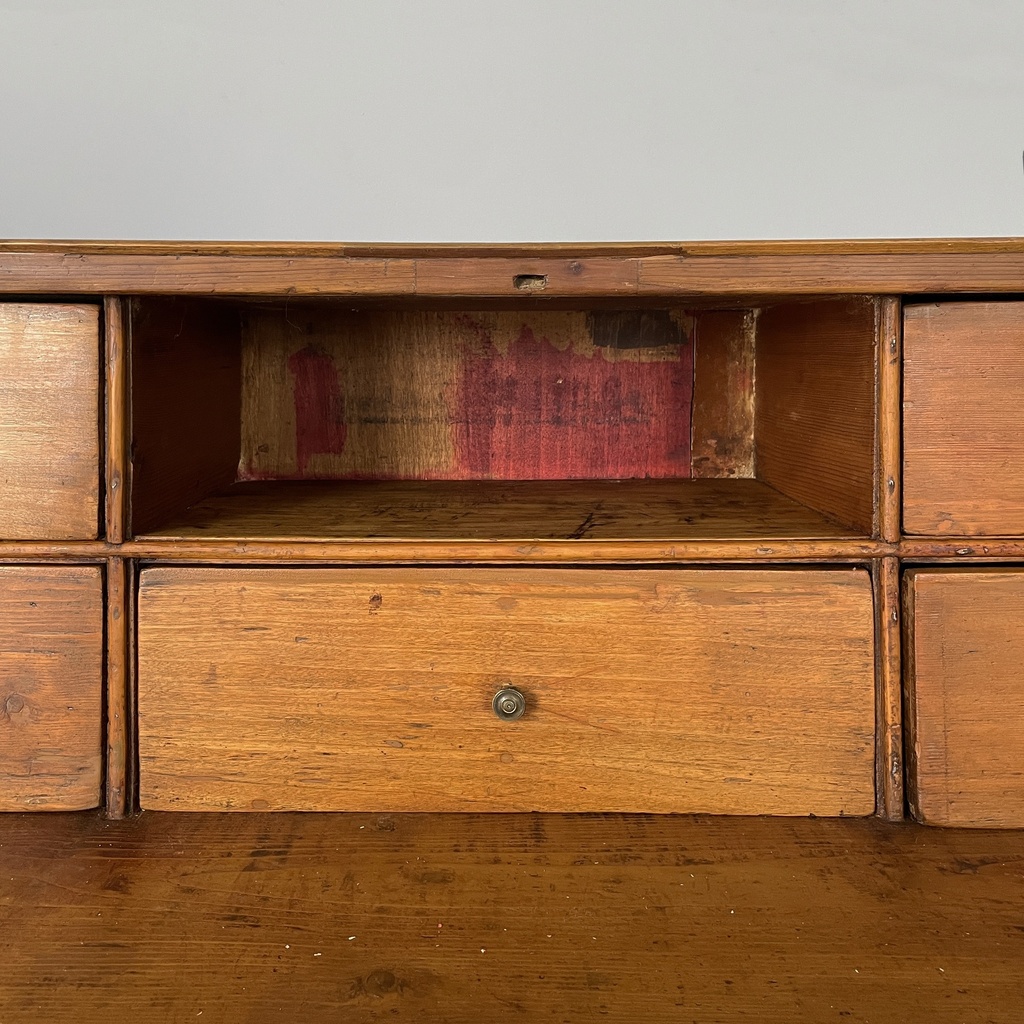 Credenza a ribalta in legno, 1930 ca.