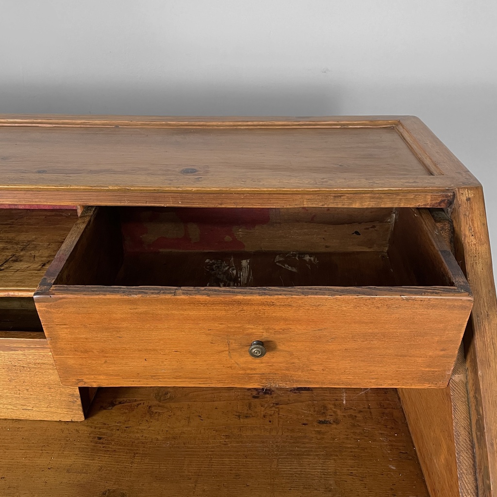 Credenza a ribalta in legno, 1930 ca.