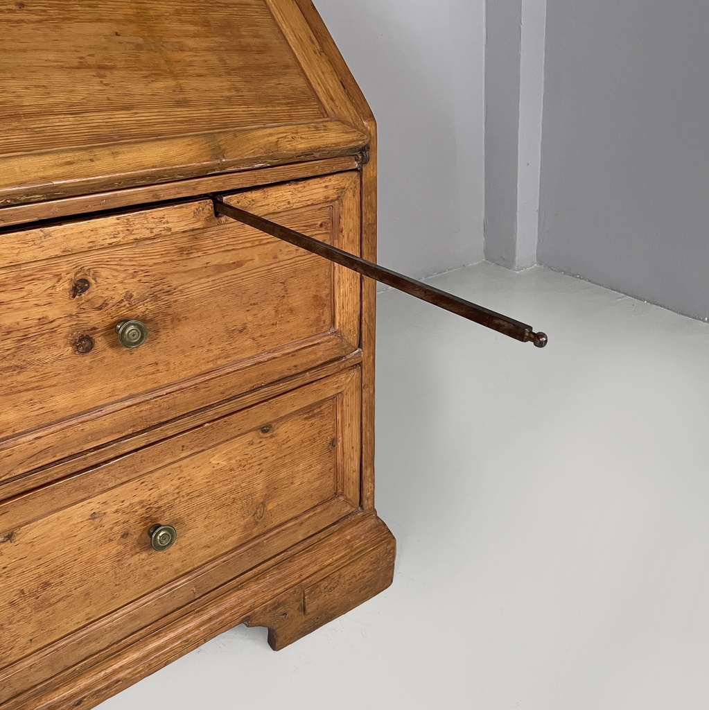 Credenza a ribalta in legno, 1930 ca.