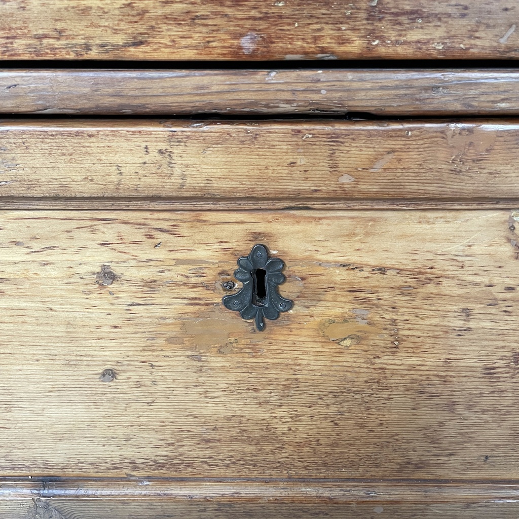 Credenza a ribalta in legno, 1930 ca.
