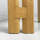 Sedie a pozzetto in legno e velluto beige, 1980 ca. 