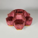 Poltrone in tessuto e legno, 1970 ca.