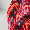 Poltrone in tessuto e legno, 1970 ca.