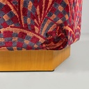 Poltrone in tessuto e legno, 1970 ca.