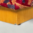 Poltrone in tessuto e legno, 1970 ca.