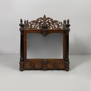 Mobile da tavolo o parete con specchio in legno, 1930 ca.