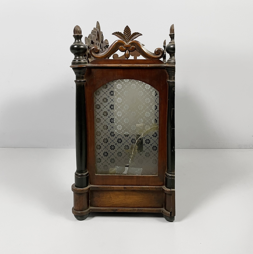 Mobile da tavolo o parete con specchio in legno, 1930 ca.