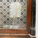 Mobile da tavolo o parete con specchio in legno, 1930 ca.