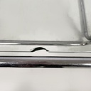 Tavolo da caffè in acciaio cromato e vetro, 1970 ca. 