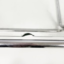 Tavolo da caffè in acciaio cromato e vetro, 1970 ca. 