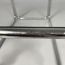 Tavolo da caffè in acciaio cromato e vetro, 1970 ca. 