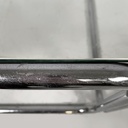 Tavolo da caffè in acciaio cromato e vetro, 1970 ca. 