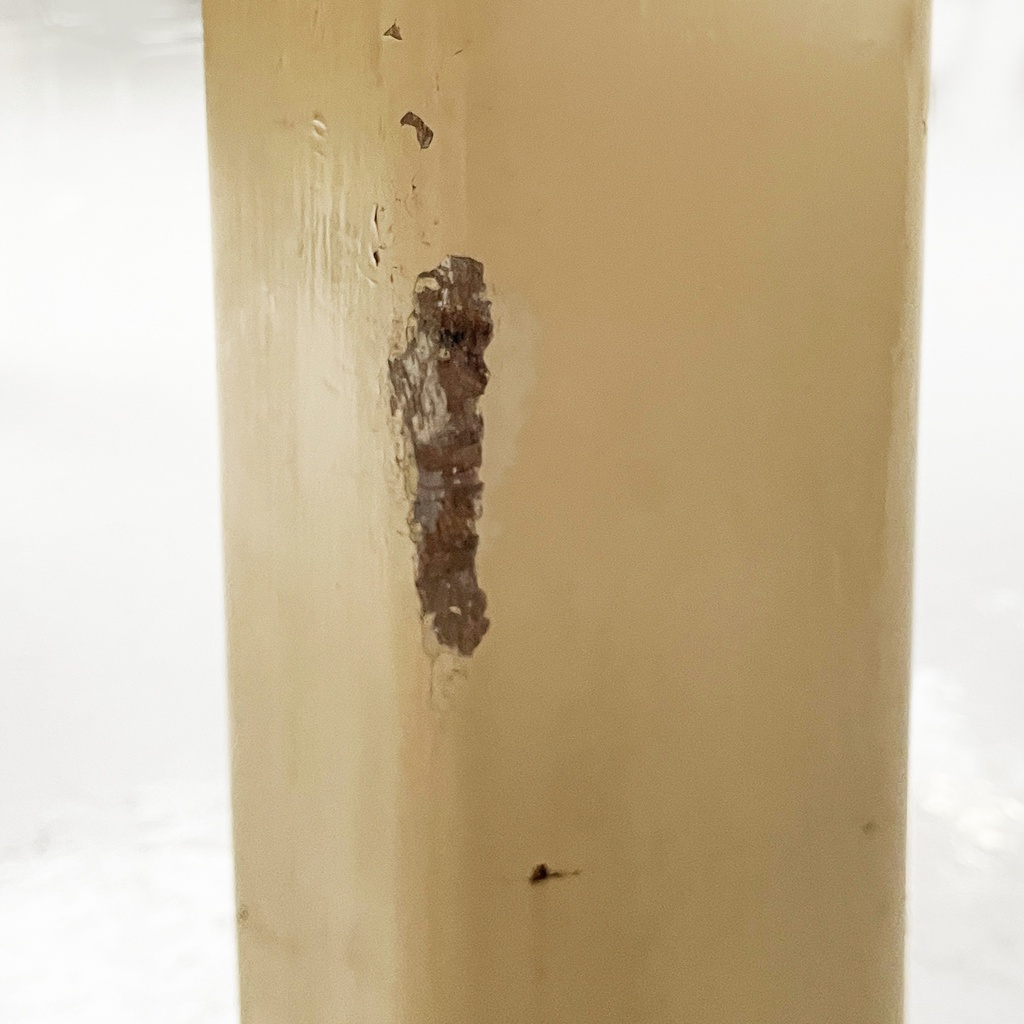 Tavolo da pranzo in legno bianco e verde acqua, 1940 ca.