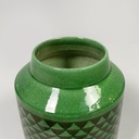 Vaso in ceramica verde, 1950 ca.