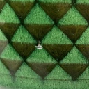 Vaso in ceramica verde, 1950 ca.