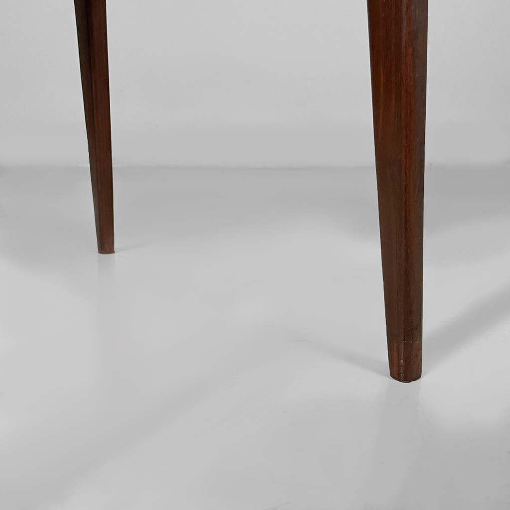 Sedie in legno e tessuto giallo, 1960 ca. 