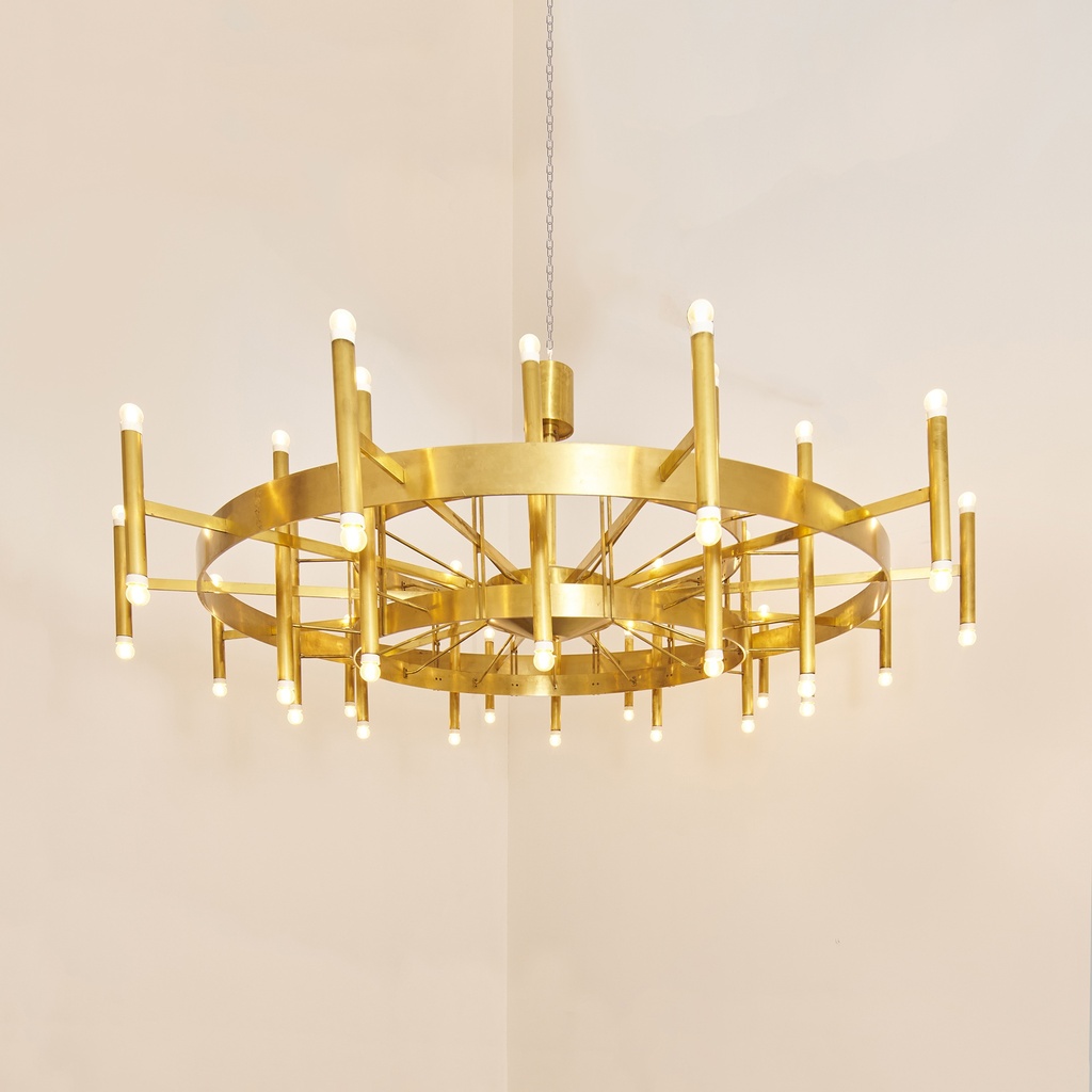 Enorome lampadario di Gaetano Sciolari per Sciolari Lumi D'Arte, 1966