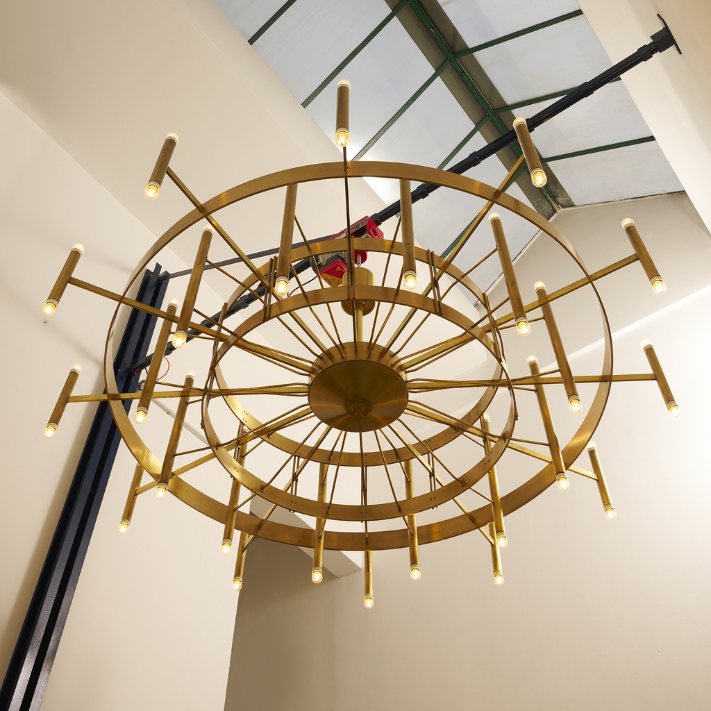 Enorome lampadario di Gaetano Sciolari per Sciolari Lumi D'Arte, 1966