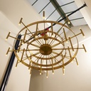 Enorome lampadario di Gaetano Sciolari per Sciolari Lumi D'Arte, 1966