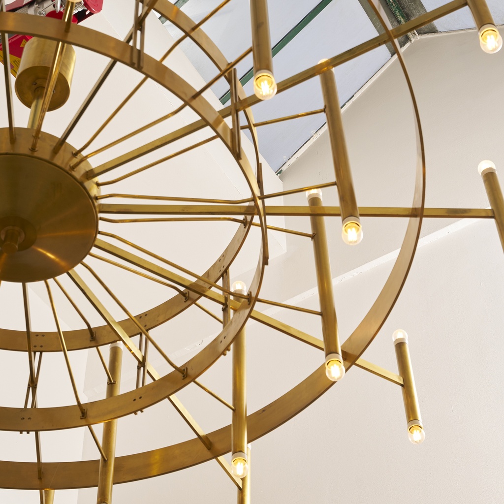 Enorome lampadario di Gaetano Sciolari per Sciolari Lumi D'Arte, 1966