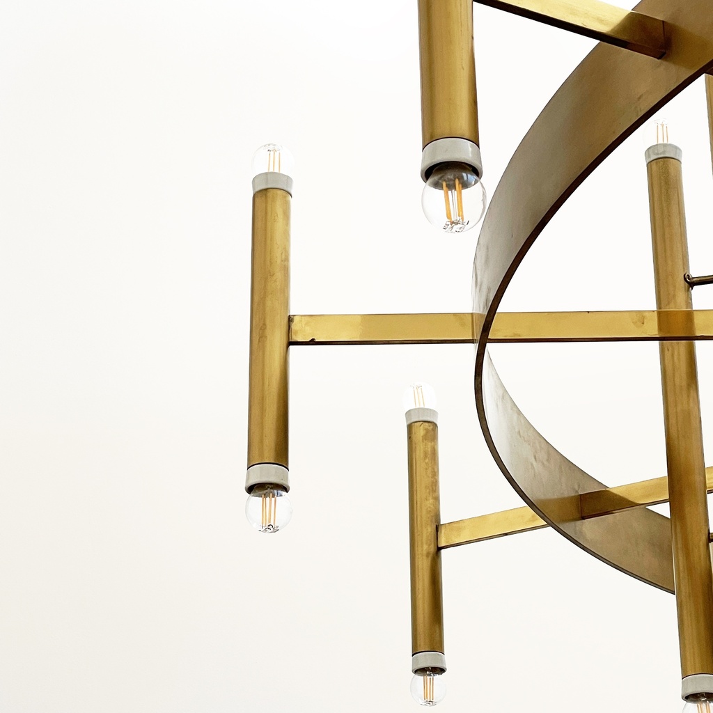 Enorome lampadario di Gaetano Sciolari per Sciolari Lumi D'Arte, 1966