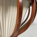 Tavolo da caffè in legno con vano interno in tessuto, 1930 ca.