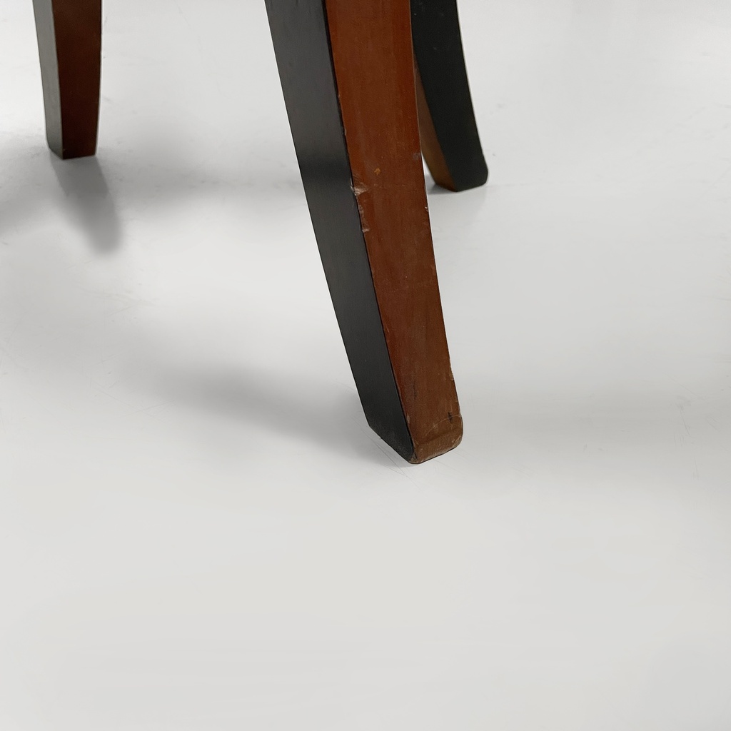 Tavolo da caffè in legno con vano interno in tessuto, 1930 ca.