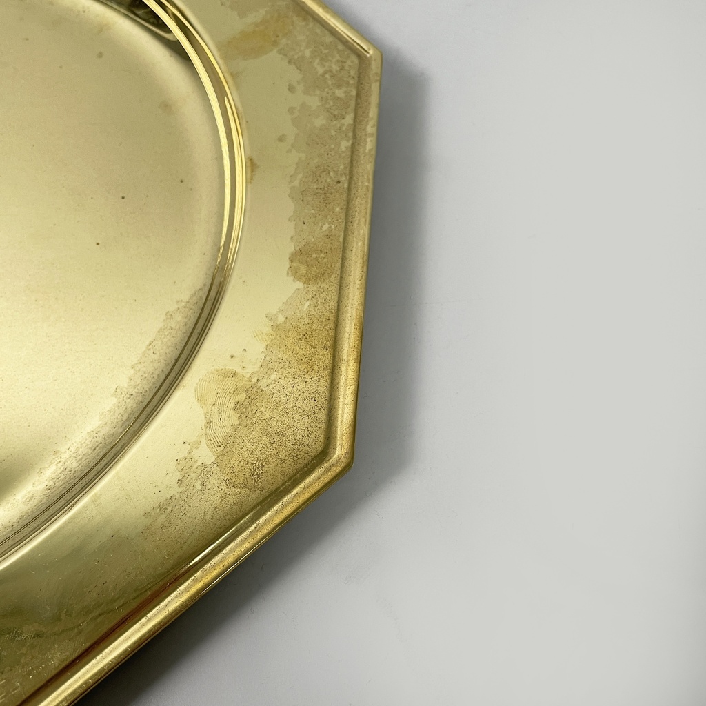 Piatti, centrotavola o vassoi in ottone, 1970 ca.