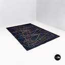 Tappeto in lana con pattern geometrico, 1980 ca.
