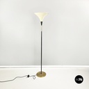 Lampada da terra in metallo e ottone, 1950 ca.