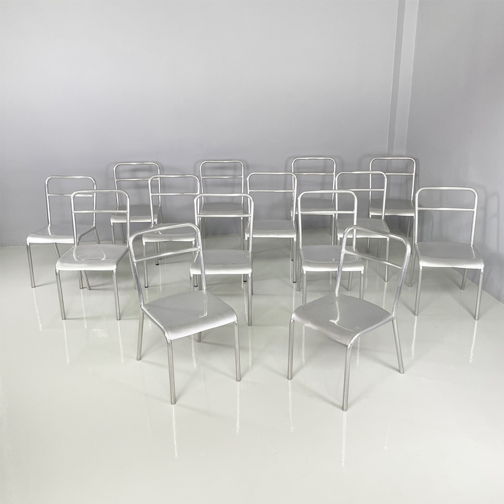 Sedie in alluminio, 1970 ca.