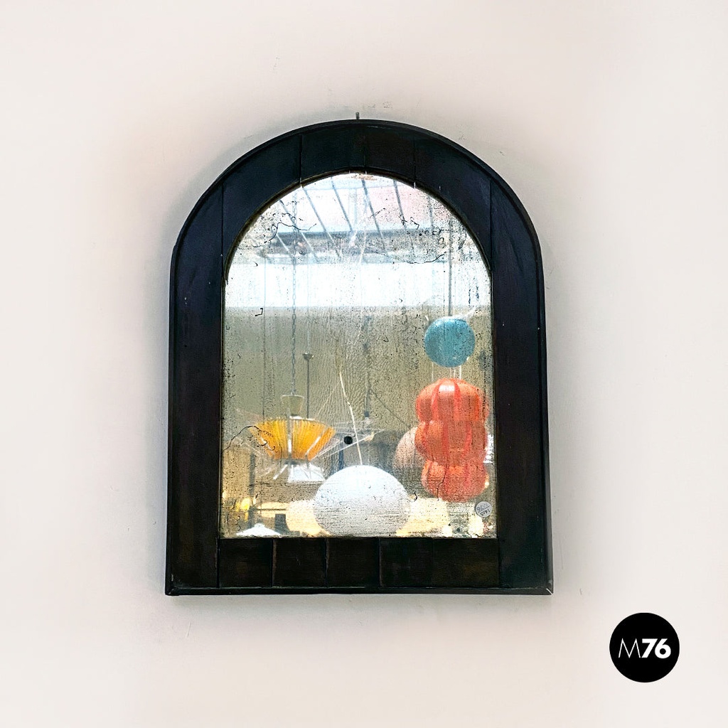 Specchio da parete con cornice in legno, primi del 1900 ca.