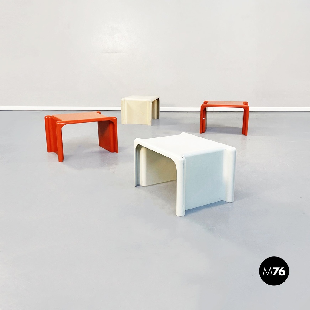 Tavoli da caffè Scagno di Giotto Stoppino per Elco Scorze, 1970 ca. 