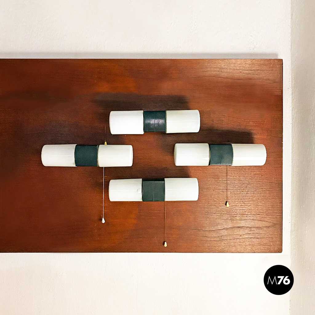 Applique in vetro opalino, 1960 ca. 