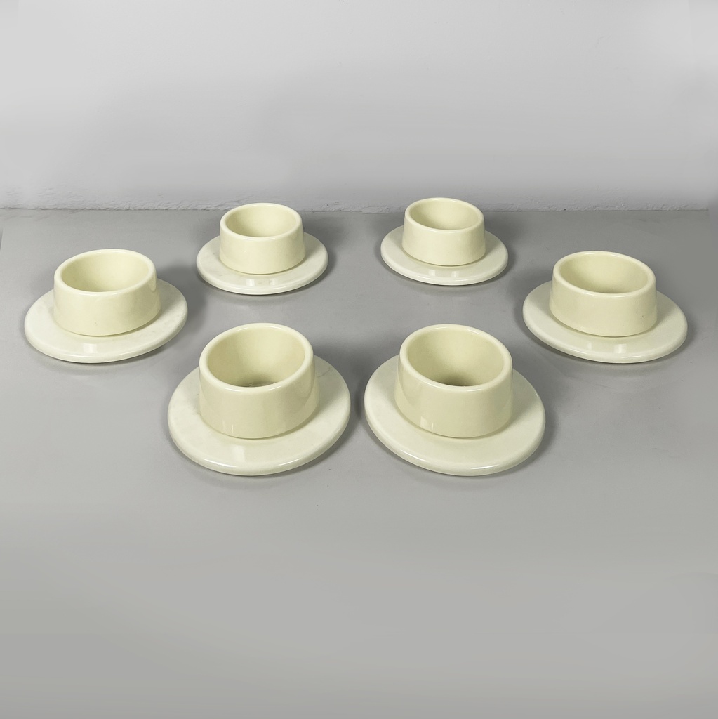 Ciotole e piatti da tavola di Angelo Mangiarotti, 1970 ca.