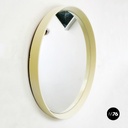 Specchio da parete in plastica bianca, 1980 ca.