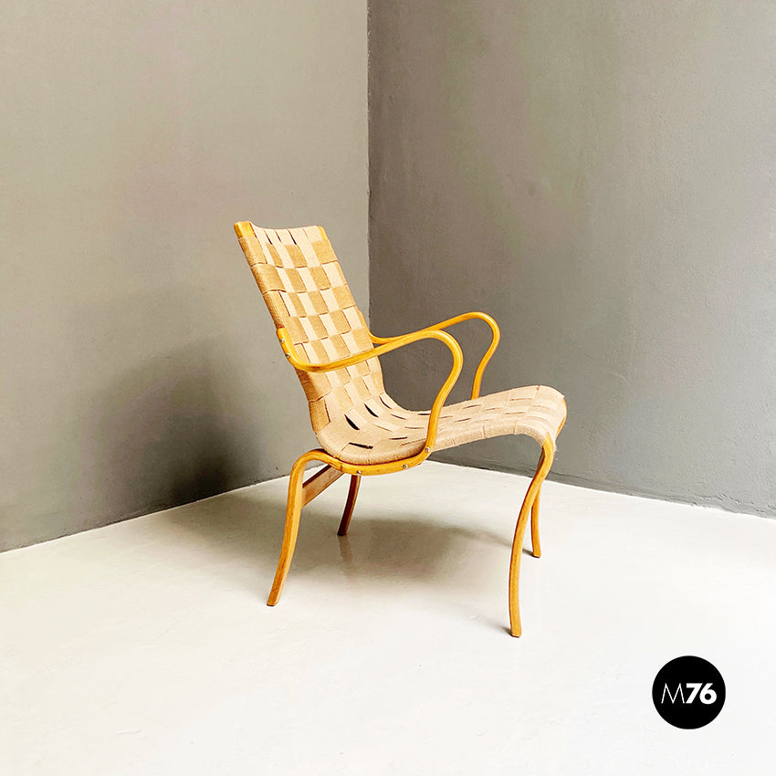 Sedia Eva di Bruno Mathsson per Firma Karl Mathsson, 1970s