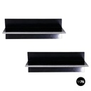 Mensole in legno e acciaio, 1980 ca. 