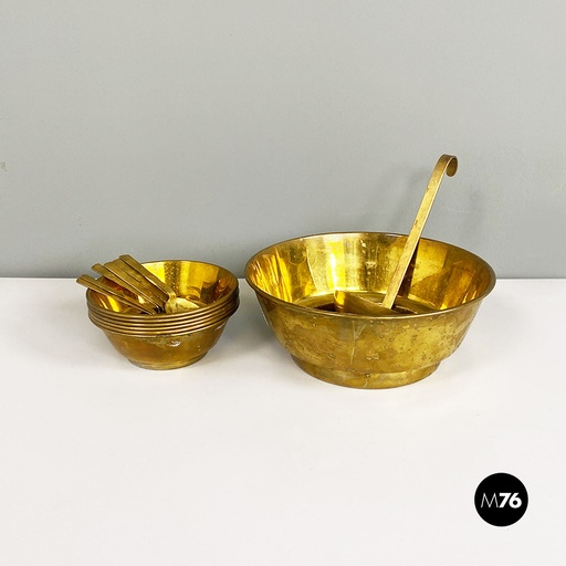 [2220000869] Servizio da macedonia in ottone, 1970 ca. 