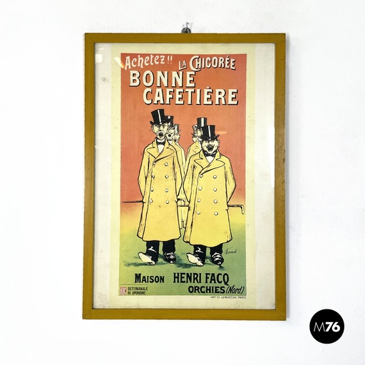 [2320004297] Quadro con stampa pubblicitaria, 1960 ca.