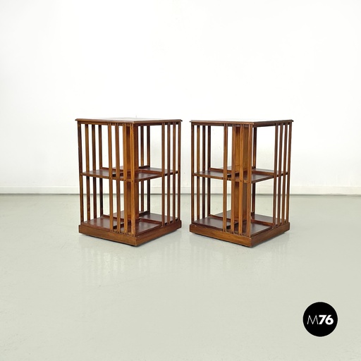 [2320004066] Librerie girevoli in legno, 1990 ca.