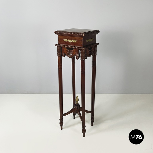 [2420004548] Piedistallo in legno e ottone, 1940 ca. 