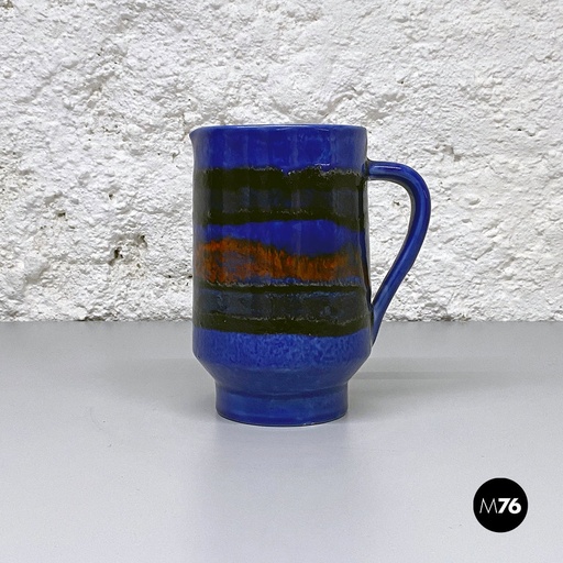 [2220001397] Brocca in ceramica blu, 1960 ca. 